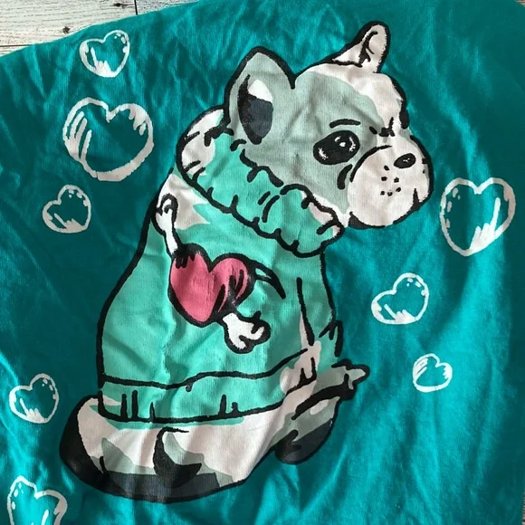 2pc PJ’s LS oversized Tee with leggings from Women Within Size 1X - Picture 1 of 4